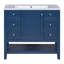 Ensemble de meuble-lavabo avec lavabo, une armoire et trois tiroirs, armoire de rangement pour la salle de bain avec tablette inférieure, armoire d'appoint-1410046877