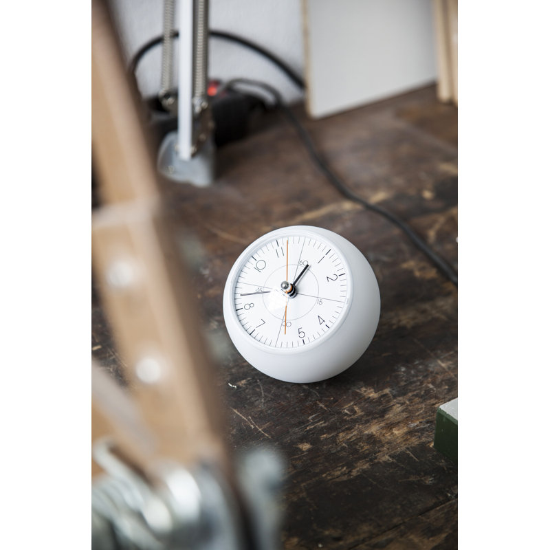 Earth Clock less, White