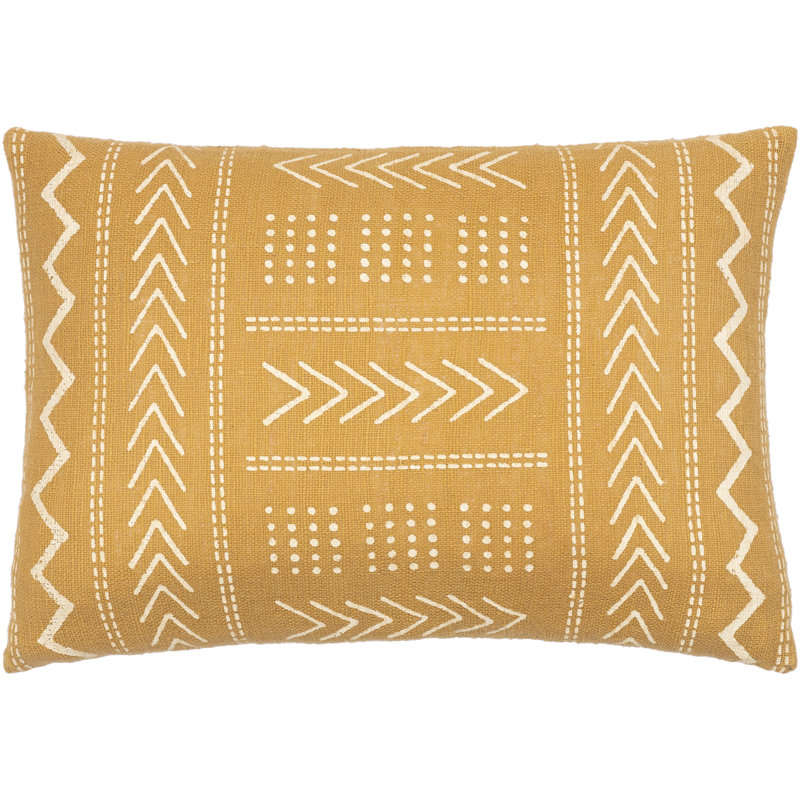  Housse de coussin Jeramiah, Moutarde / beige