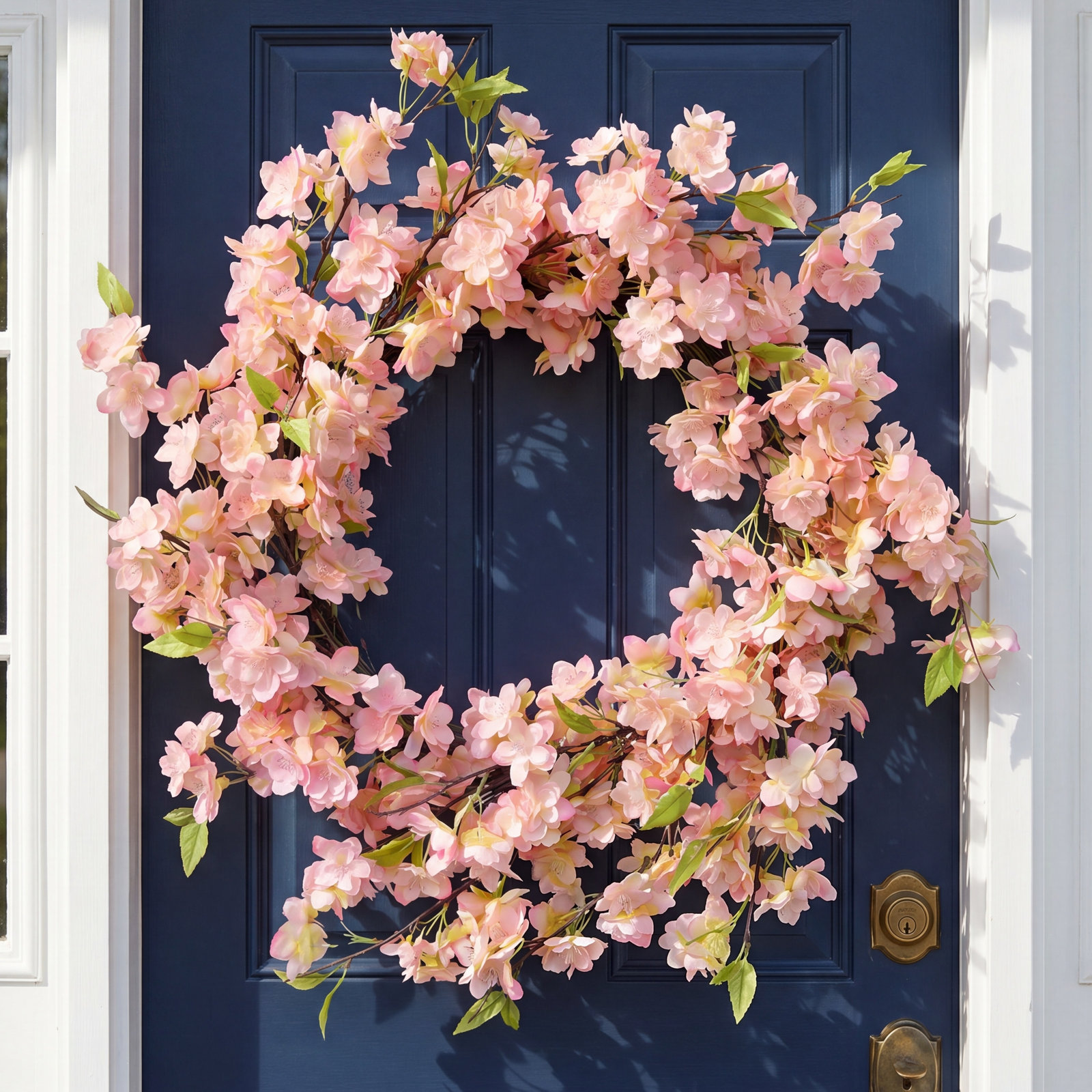 24" Cherry Blossom Wreath, Pink