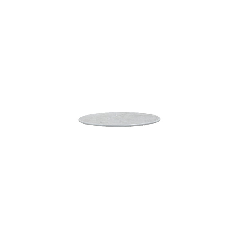 Twist Outdoor Round Coffee Table, 17.8" , Lava Gray, White