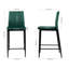 Upholstered Bar Stool with Iron Frame-362465510