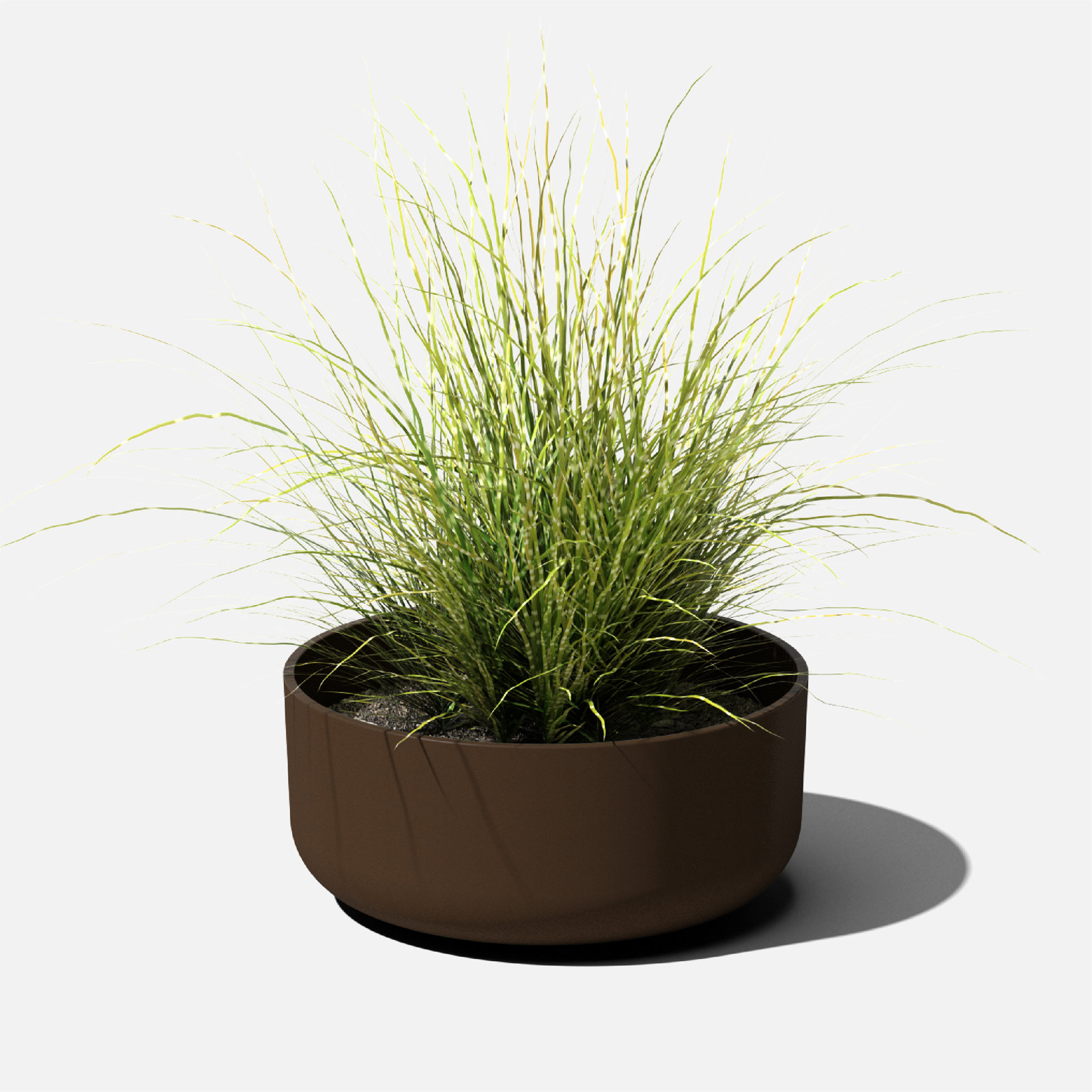 Mason Series Kona Bowl Planter, Espresso, 1