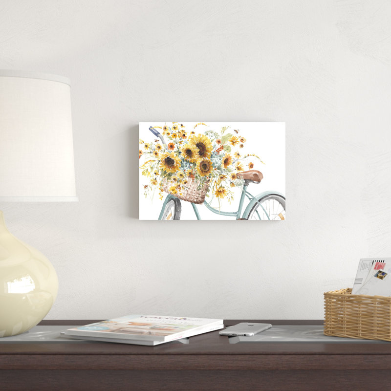 Tournesols pour toujours 02, H 8 po x l 12 po, Non, Toile tendue