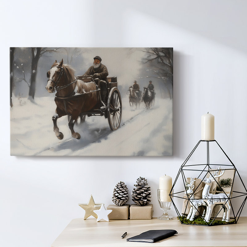 Art des Fêtes de Noël - Toile tendue avec châssis - Série 3-III, H 32 po x l 48 po