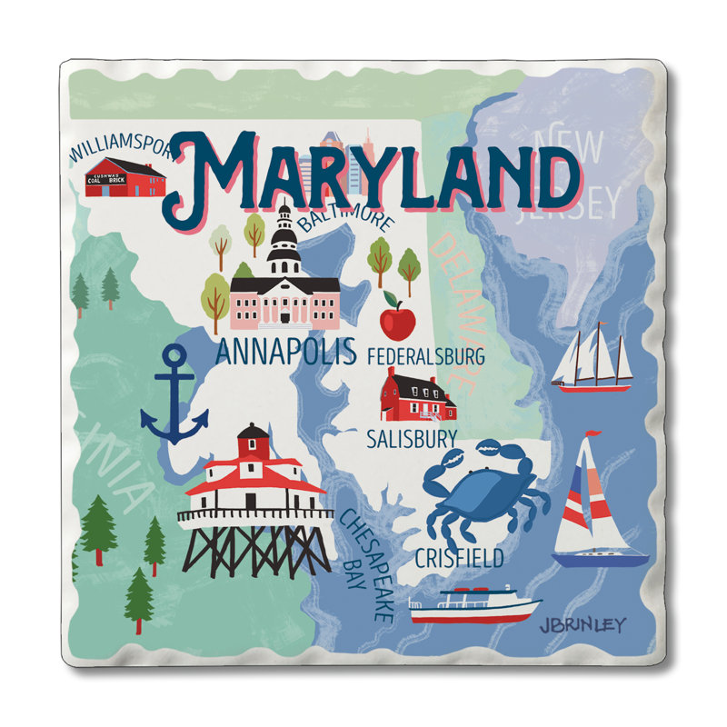Ensemble de sous-verres 4 pièces Thirstystone Maryland