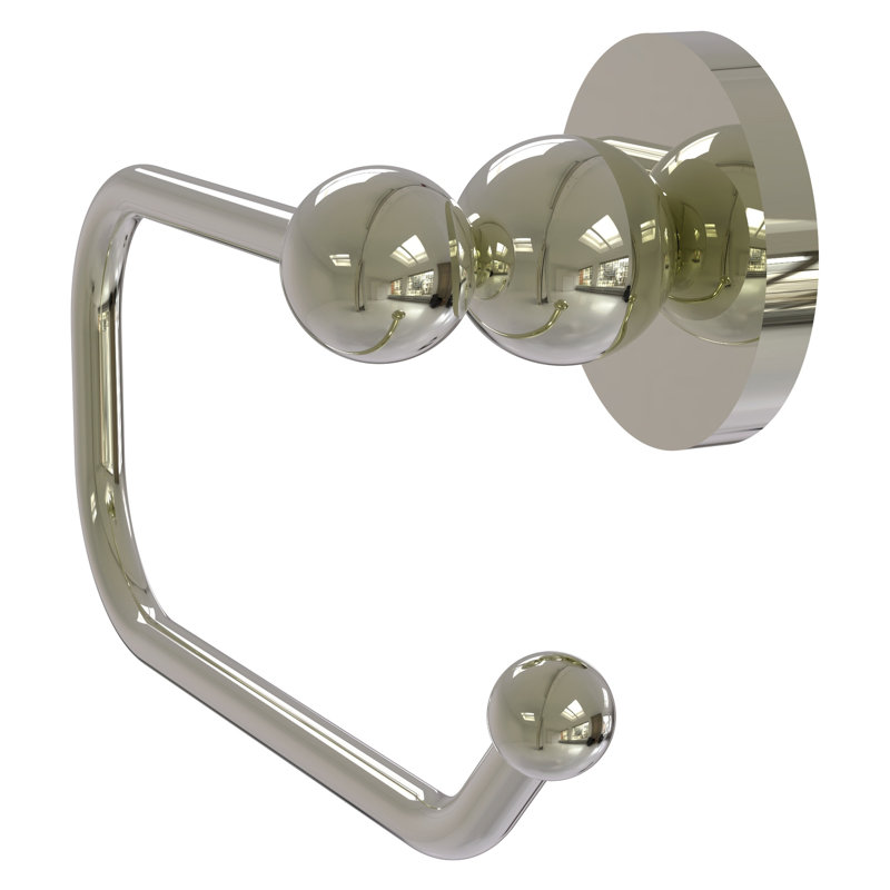 Beresford Wall Mounted Toilet Paper Holder, Polished Nickel