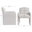 Fauteuil d'appoint moderne 23,6 po avec structure en bois massif