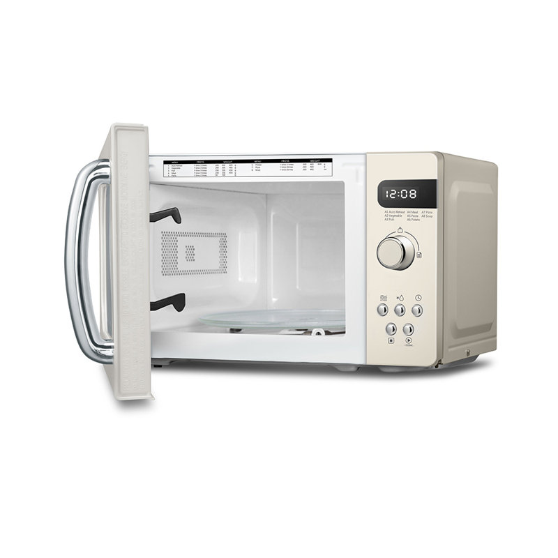Living And Home 44cm 20m³ L 800W - Watt Smart External Countertop Microwave with Sensor Cooking and Air Frying Capability
