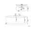 Carvalho 1700mm x 800mm Freestanding Standard Acrylic Bathtub with Faucet