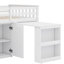 Lit mezzanine simple avec tiroir, armoire et bureau coulissant-31079279