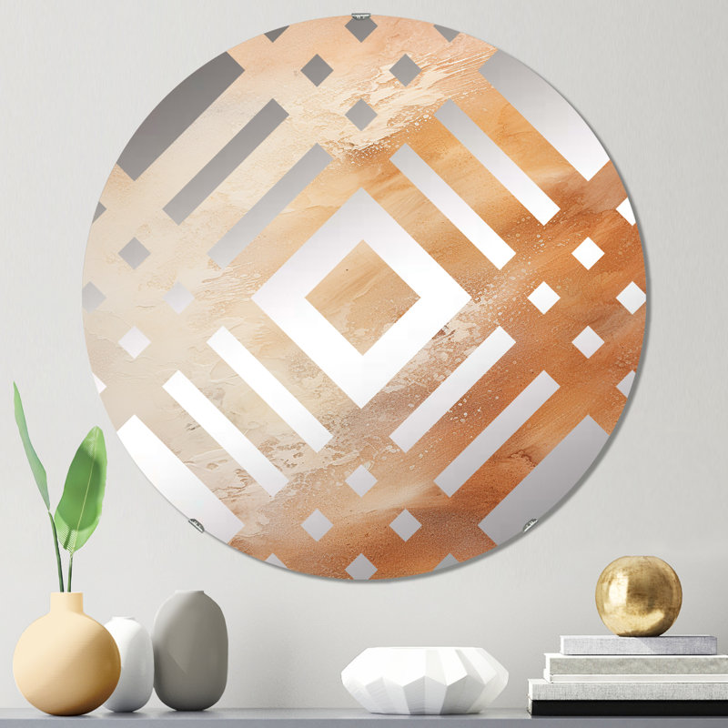 Bleckley - Miroir décoratif diamant, 31,4 po x 31,4 po