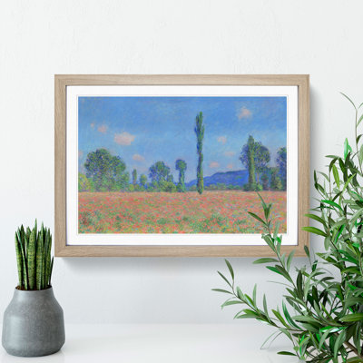 Poppy Field in Giverny Vol.2 by Claude Monet - Picture Frame Painting