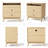 3 - Drawer Nightstand, 24“ W Wood Bedside Table With Built-In Outlets And Solid Wood Legs(Set Of 2)-76430150-76430201