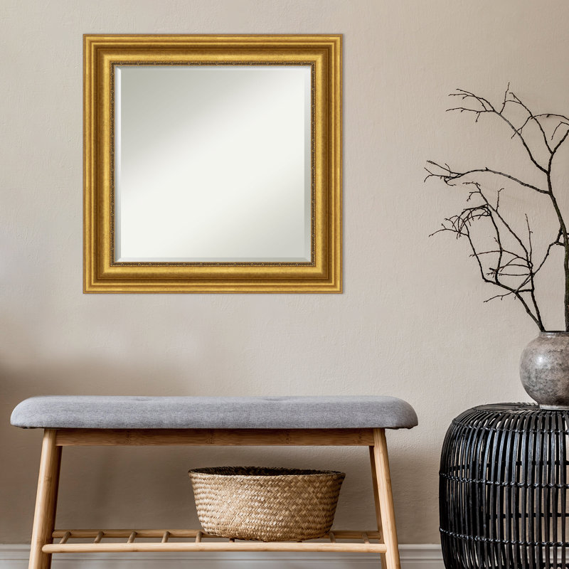 Miroir mural biseauté Rizzi Parlor, 26 po x 26 po