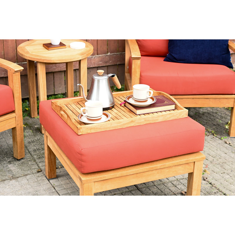 Teak Wood Outdoor Serving Tray