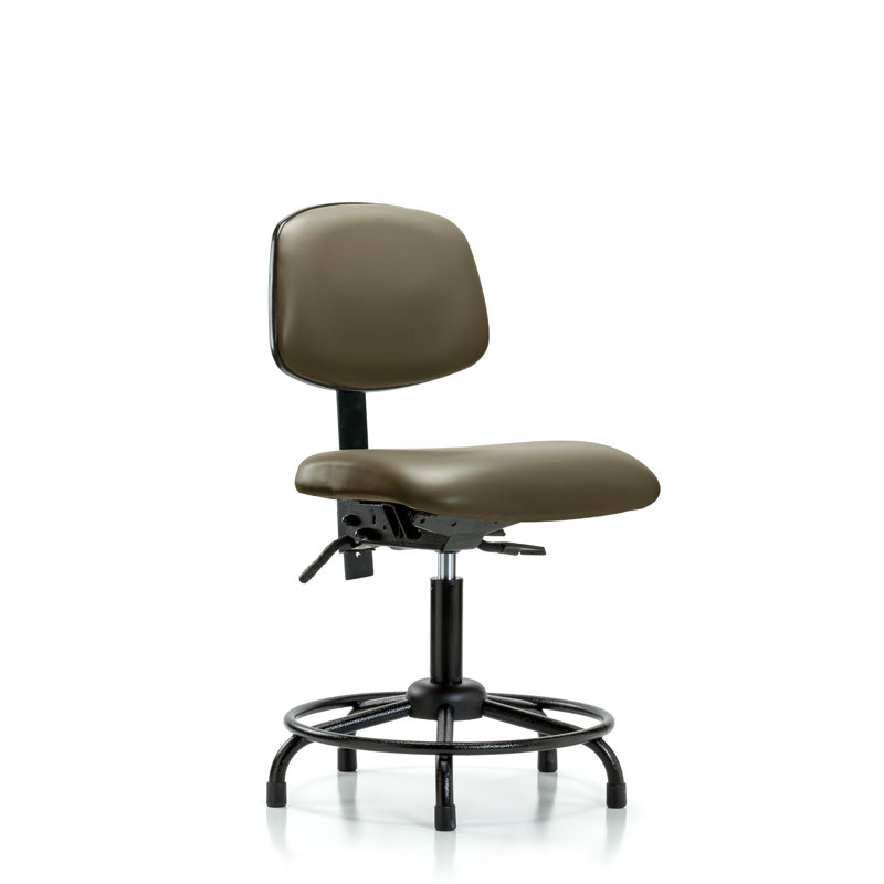 Chaise de travail, Taupe, Roulettes, Non inclinable inclus