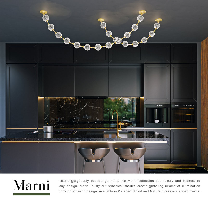 Marni 8 - Light Pendant, Polished Nickel