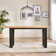 Mercee Parquet Herringbone Veneer Dining Table - Chevron Top Traditional Rustic Farmhouse Kitchen Style