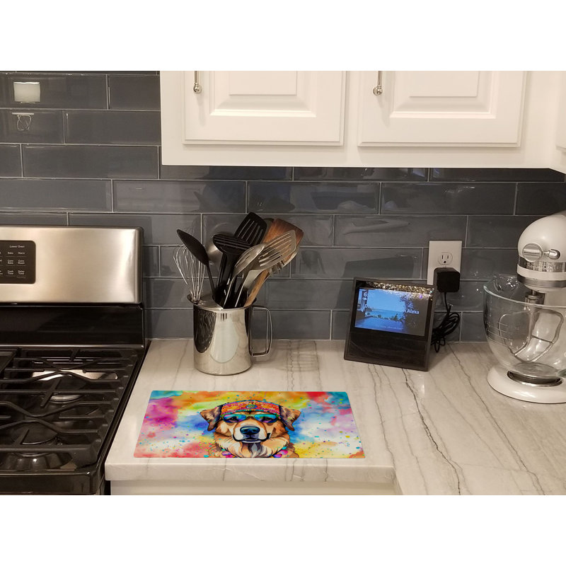 Hippie Dawg Glass Cutting Board Large