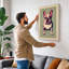 Pop Art Bulldog Modern - Wrapped Canvas-1307367420-1307367411