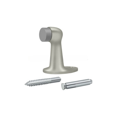 Pare-chocs de porte de plancher DELB278U15 Deltana de 2 7/8 po, laiton massif et nickel brossé