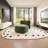 Cream  style semi-circular curved sofa