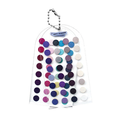 Color Analysis Template Card Portable Color Matching Styling Guide Acrylic Keychain