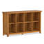 Table de canapé de rangement transitionnelle en bois massif de 8 po avec panneaux latéraux rainurés et pieds fuselés Acadian-343649706-333264450