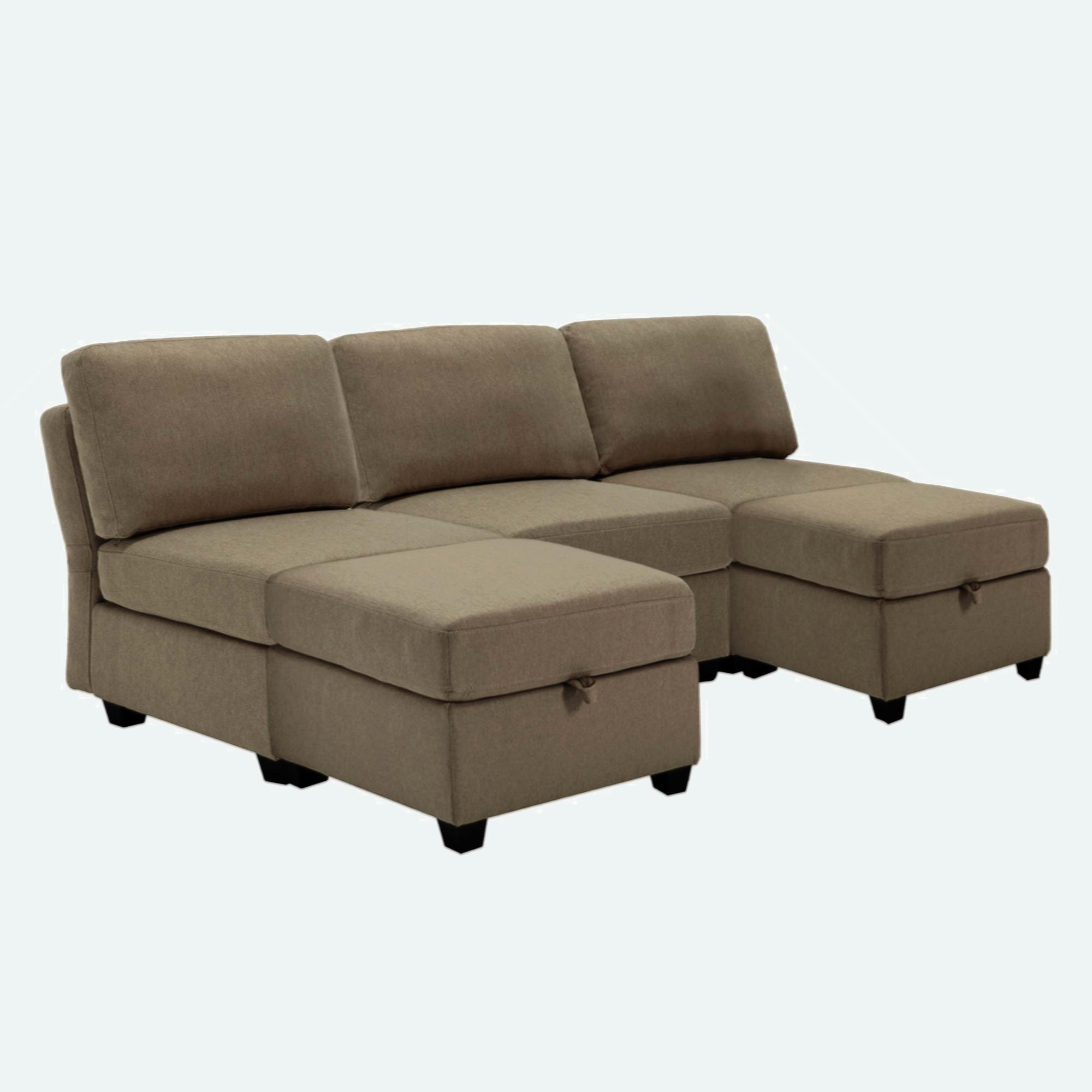 Ebern Designs Convertible Sectional Sofa With Chaise, L Shaped Sofa ...