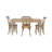 Colisha 5 Piece Solid Wood Dining Set