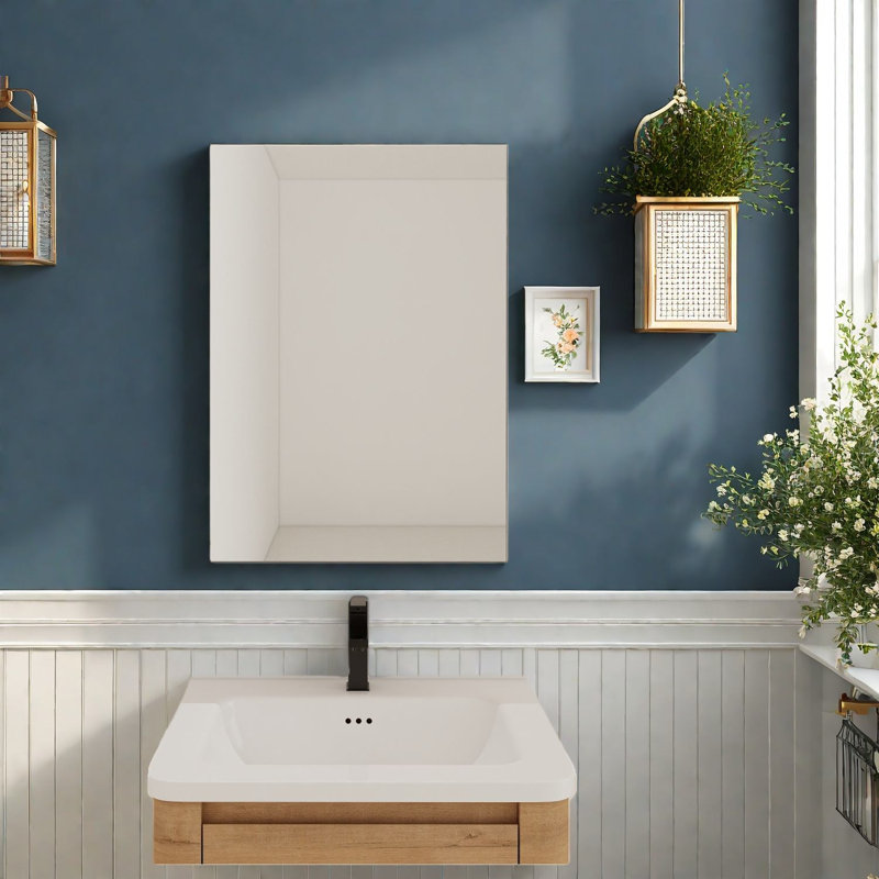 Armoires à pharmacie peu encombrantes, rangement moderne pour salle de bain en contreplaqué