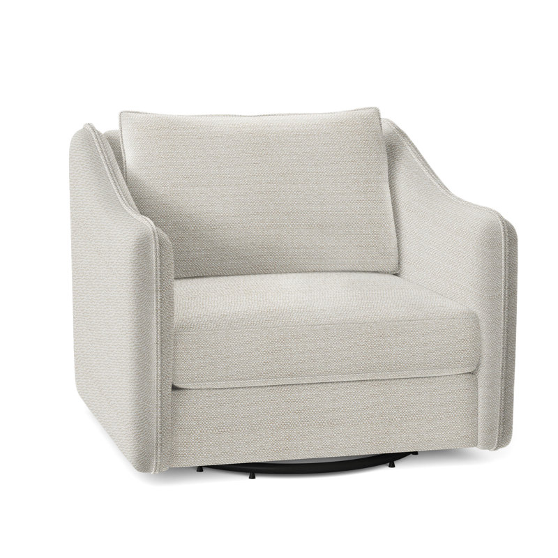 Monterey Swivel Patio Chair with Cushions, Beige Linen 6025-012