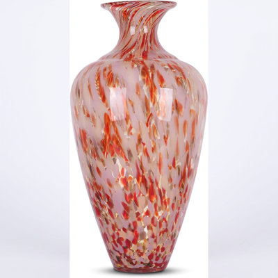 Glass Bulbous Floor Vase