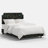 Hampton Bed In Ditsy Dahlia Burgundy-121671290-121390741