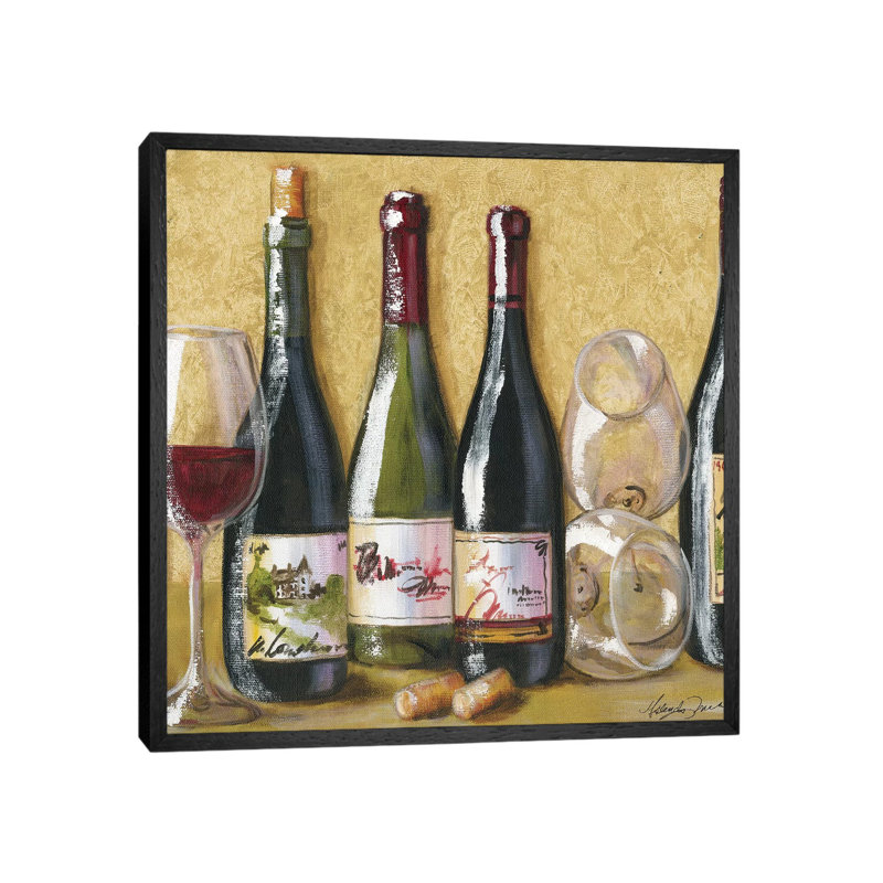 2013 Wine Tray by Malenda Trick - Gallery-Wrapped Canvas Giclée on Canvas, Black Framed, 45.72 cm H x 45.72 cm W