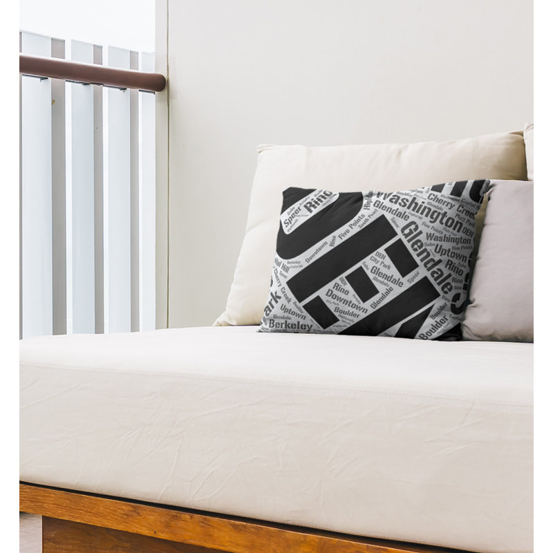 Coussin lombaire intérieur/extérieur denver, Noir, Non