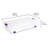 Sterilite Plastic Storage Containers with Latching Lids, Clear
