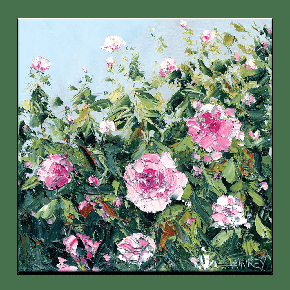 Pink Roses Bab Works Mercer41 Pink Roses by Angela Hawkey - Painting on Canvas | Wayfair.co.uk