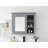 Wall Mounted Medicine Cabinet Mdf Modern Bathroom With Mirror For Versatile Storage