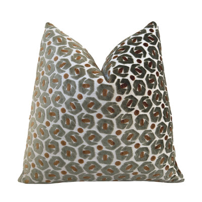 Broken Rings Velvet Throw Pillow Cover