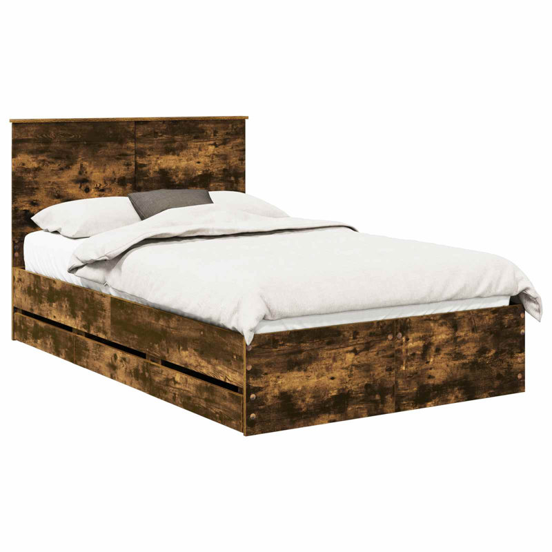 Bed, Double (4'6), Smoked Oak