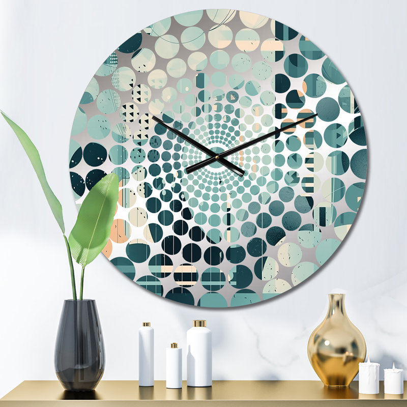 Hasseltine - Horloge murale géométrique abstraite, Petit