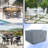 Square Outdoor Dining Table and Chair Cover for Patio Furniture with Air Vent & Drawstrings, Water-Resistant, UV & Tear Resistant Patio Furniture Cover-1604221828-1604221855