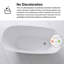 Baignoire de trempage autoportante 59 po en acrylique blanc brillant