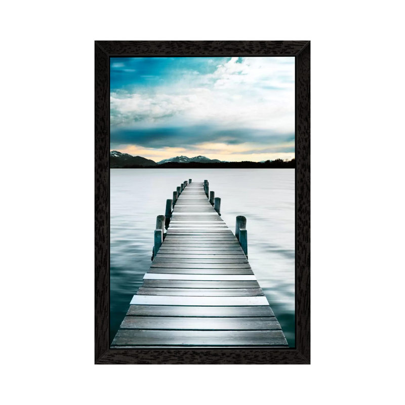 Jetty by Danita Delimont - Floater Frame Print on Canvas, Black Framed, 152.5 cm H x 101.5 cm W