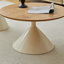 TABLE RONDE BLANC + BOIS