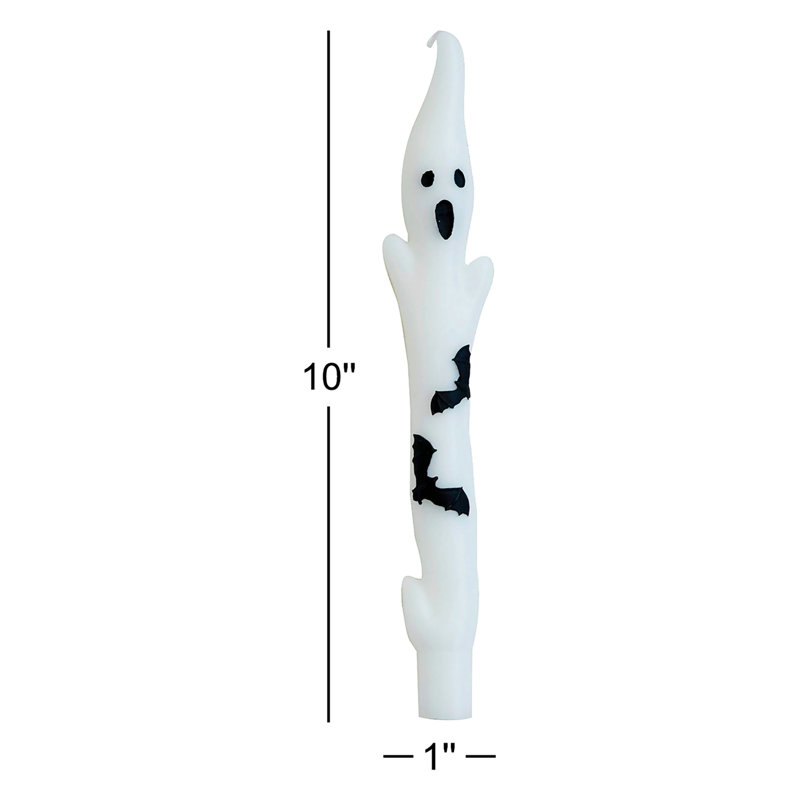 Unscented Ghost Shaped Taper Candles