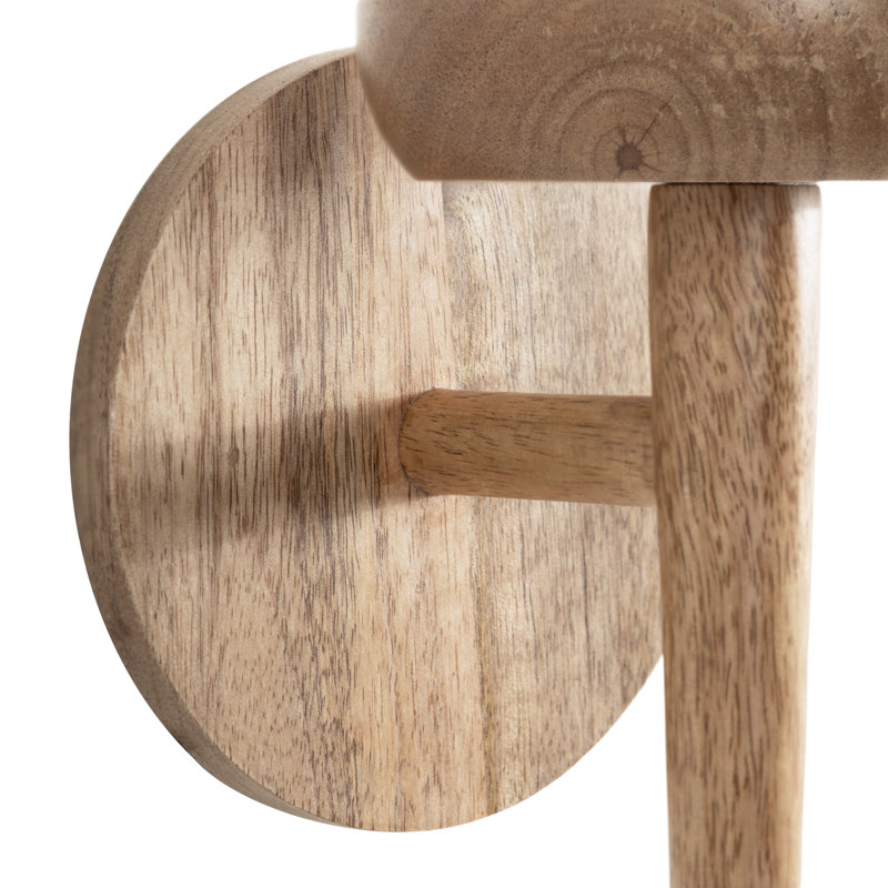 Shae 13" Modern Wood Wall Sconce, Natural