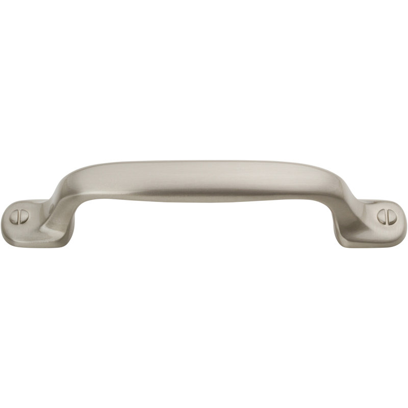 Brushed Nickel Arch Bar Pull with Mounting Hardware
